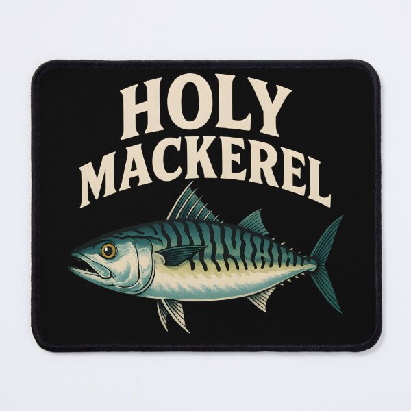 Item preview, Holy Mackerel T-Shirt – Cool Vector Fish Art | No Background, High-Quality Designer Style designed and sold by WAUZ.