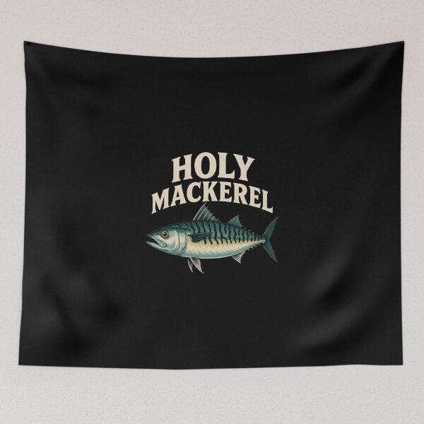 Item preview, Holy Mackerel T-Shirt – Cool Vector Fish Art | No Background, High-Quality Designer Style designed and sold by WAUZ.