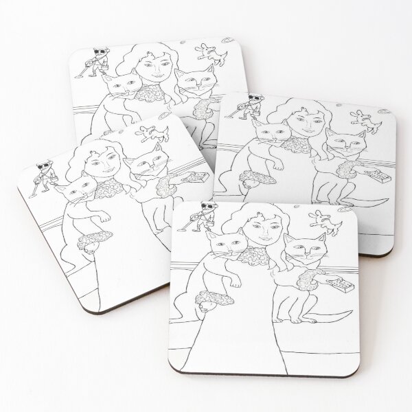 Item preview, The Cats And The Remote designed and sold by pinkyjainpan.