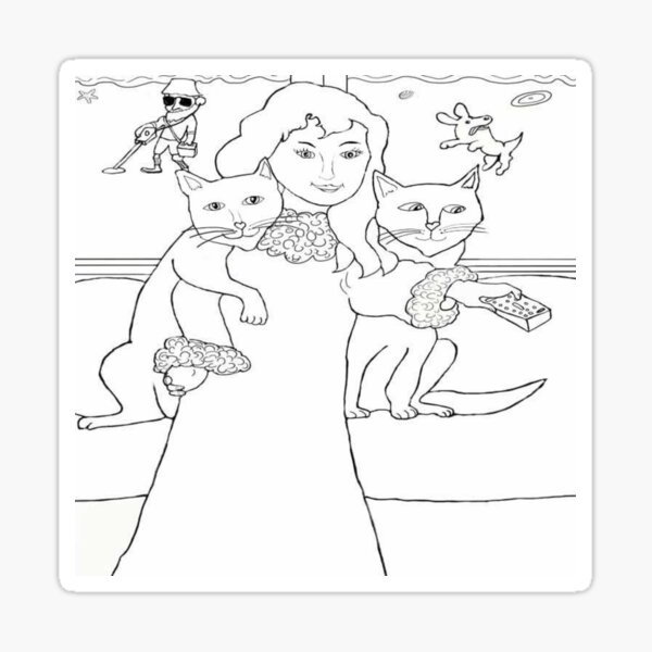 Item preview, The Cats And The Remote designed and sold by pinkyjainpan.