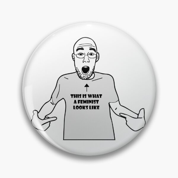 Item preview, Wojak Soyjak Feminist Meme designed and sold by AzibiyiArt.