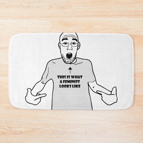 Item preview, Wojak Soyjak Feminist Meme designed and sold by AzibiyiArt.