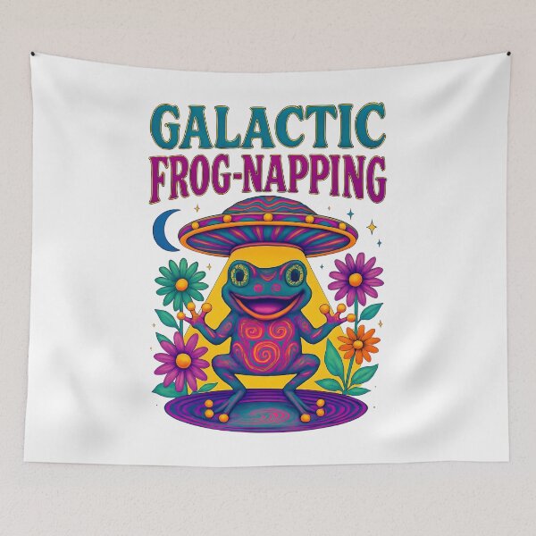 Item preview, Galactic Frog-Napping Design designed and sold by PrintandJoy.