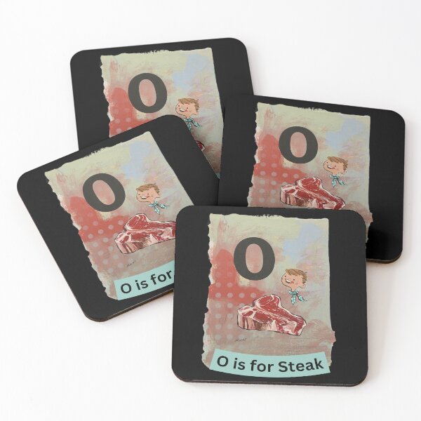 Item preview, Alphabet Flashcard - O is for Steak designed and sold by David Irvine.