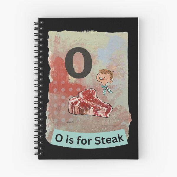 Item preview, Alphabet Flashcard - O is for Steak designed and sold by David Irvine.