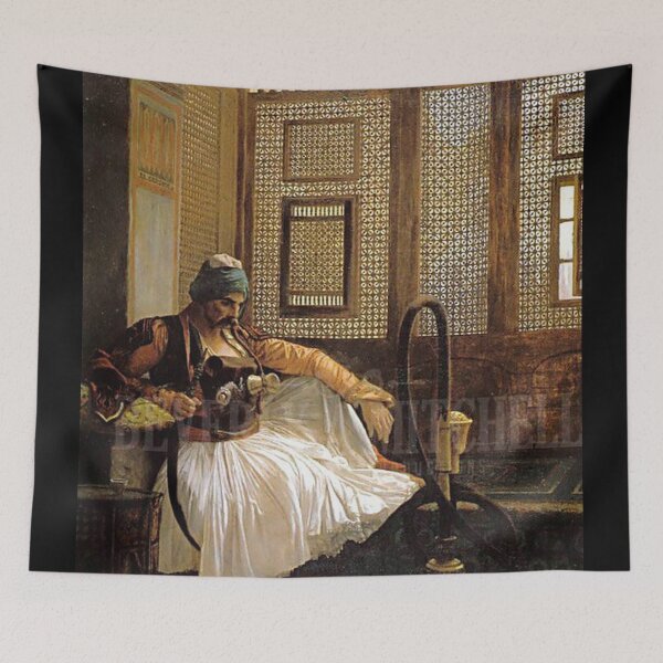 Item preview, Arnaut smoking - Jean Leon Gerome  designed and sold by Vintage Designs +.