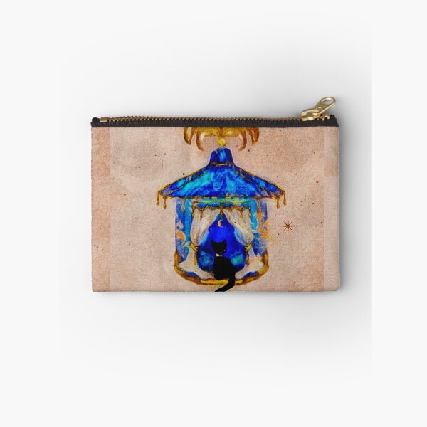 Item preview, Enchanted Midnight Oasis Watercolor Wall Art: Black Cat in Celestial Tent for Mystical Home Decor designed and sold by Monica Laipple.