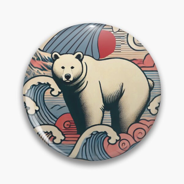 Item preview, Great Wave Bear designed and sold by Paxbear Tees.