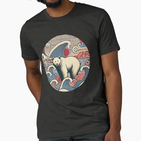 Artikel-Vorschau von Großer Wellenbär, designt und verkauft von Paxbear Tees.