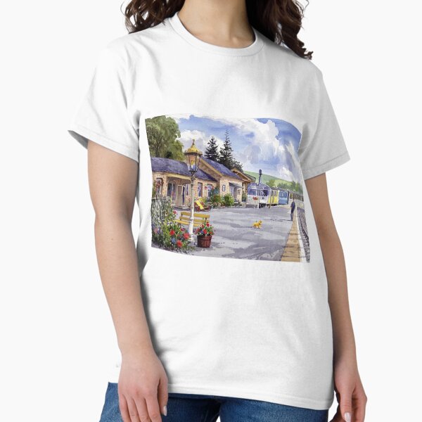 Item preview, Staverton Station(watercolour + AI) designed and sold by artsmeow.