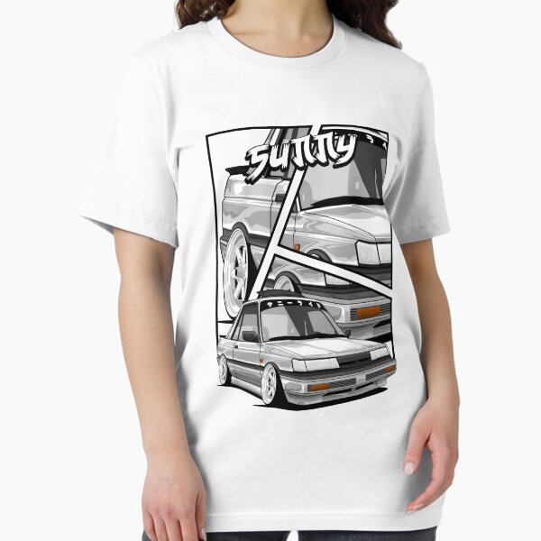 Item preview, Nissan Sunny B12 Coupe stance static cartoon white designed and sold by Dygus.ART.