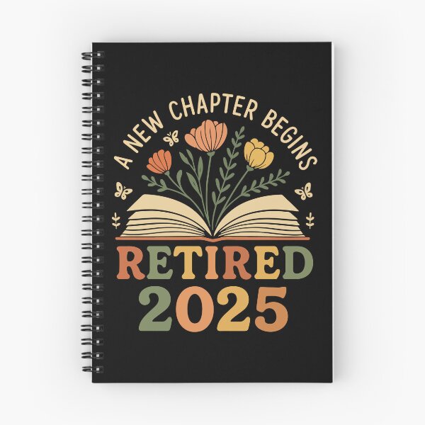 Item preview, A New Chapter Begins Retired 2025 Funny Saying designed and sold by YalenArt.