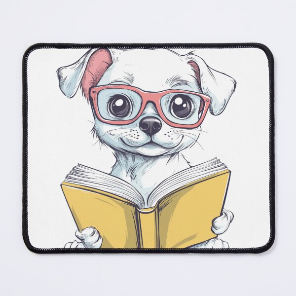 Item preview, Cute Smart Pup Reading designed and sold by MelaDizayn.