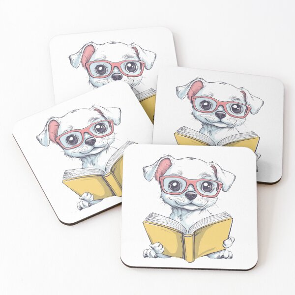 Item preview, Cute Smart Pup Reading designed and sold by MelaDizayn.