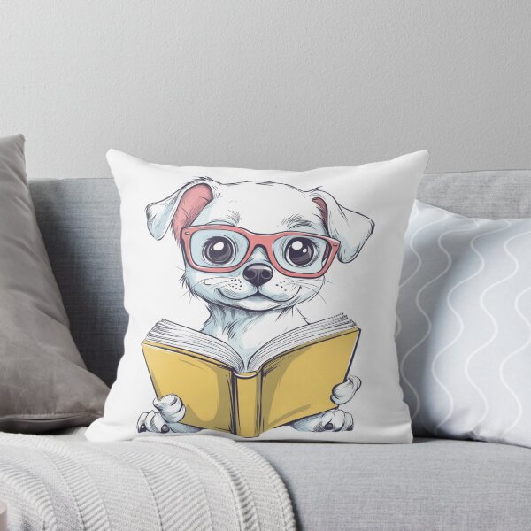 Item preview, Cute Smart Pup Reading designed and sold by MelaDizayn.
