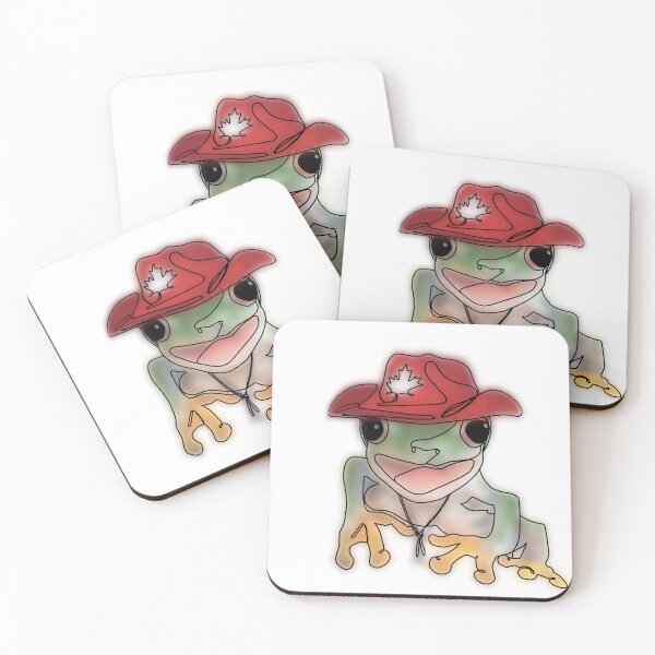Item preview, Funny Canadian Frog in Cowboy Hat – animalsinhats designed and sold by Ashley’sAnimalz.