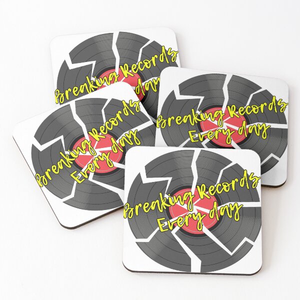 Item preview, Breaking Records Every Day – Vinyl Smash Design designed and sold by BlesstB.
