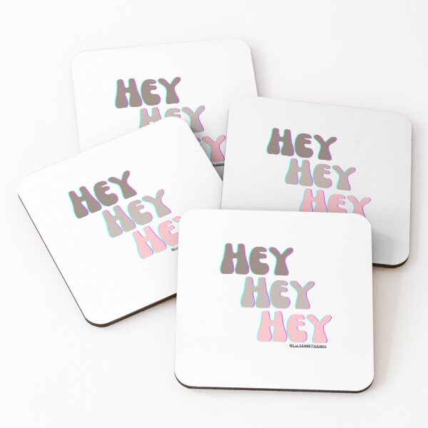 Item preview, HEY HEY HEY, v10a, light pink, brown | @lilsboobthangs designed and sold by lilsboobthangs.