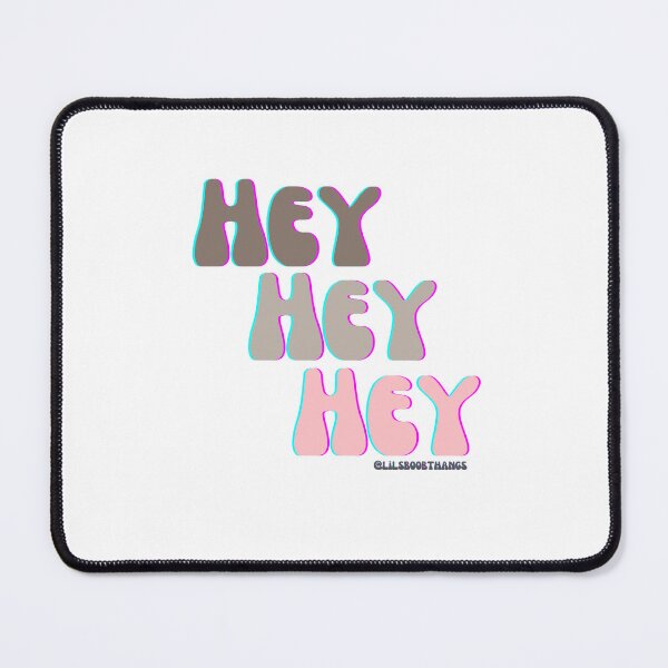 Item preview, HEY HEY HEY, v10a, light pink, brown | @lilsboobthangs designed and sold by lilsboobthangs.