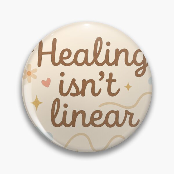Item preview, Healing Isn’t Linear – Gentle Reminder designed and sold by Inkria.