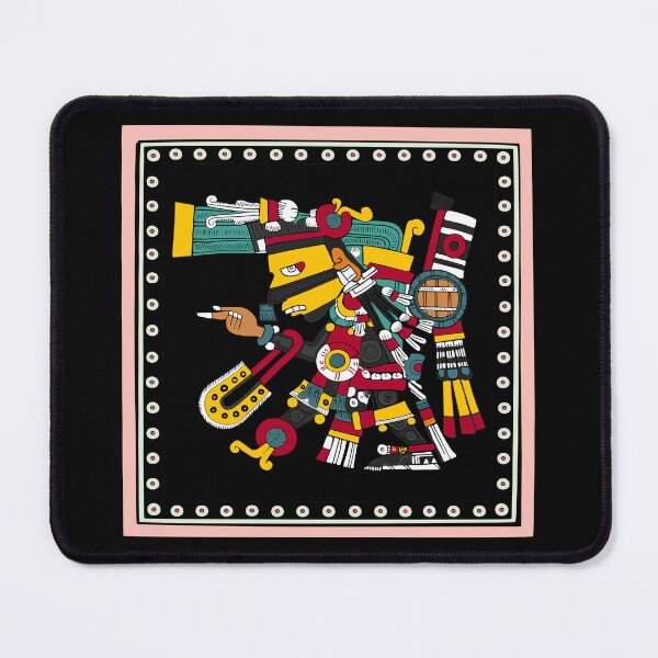 Item preview, Tezcatlipoca - Framed Transparent Aztec God of Night designed and sold by kernowerno.