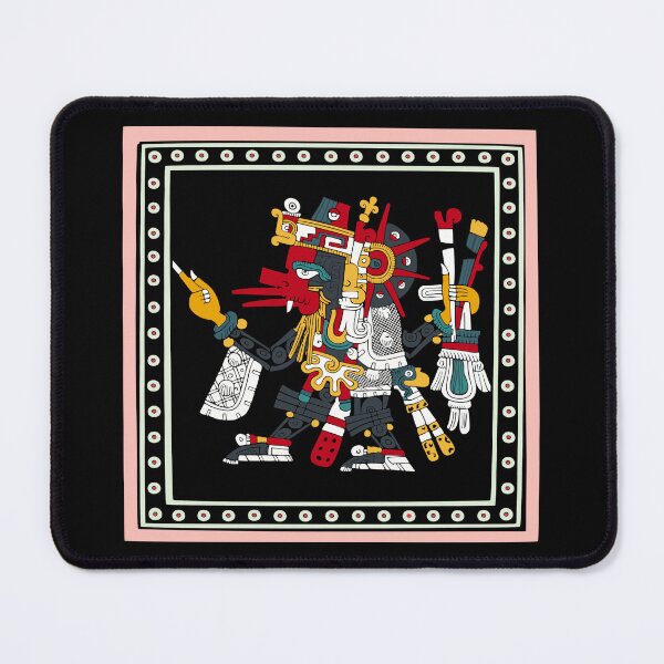 Item preview, Quetzalcoatl Ehecatl - Framed Aztec Dual God designed and sold by kernowerno.