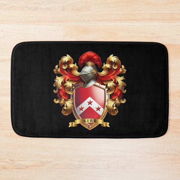 Item preview, Kerr Heraldic Shield  Red Chevron & Three Stars designed and sold by Highlandkings.