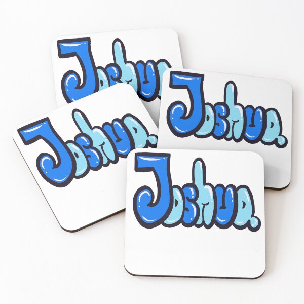 Item preview, Joshua name in blue graffiti calligraphy Top 10 best personalized gifts for boys and men named Joshua designed and sold by Artonmytee.