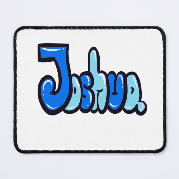 Item preview, Joshua name in blue graffiti calligraphy Top 10 best personalized gifts for boys and men named Joshua designed and sold by Artonmytee.