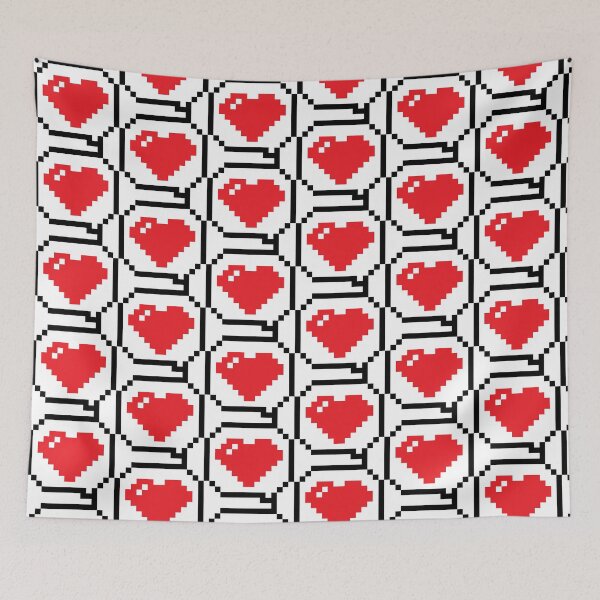 Item preview, Pixel Heart Speech Bubble Pixel Art – Retro Gaming Love Design for Gamers & Arcade Fans designed and sold by Design Atlas.