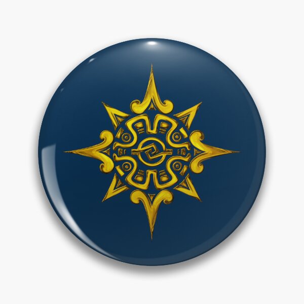 Item preview, Mayan Sun in Gold Effect designed and sold by kernowerno.
