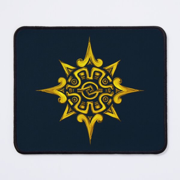 Item preview, Mayan Sun in Gold Effect designed and sold by kernowerno.