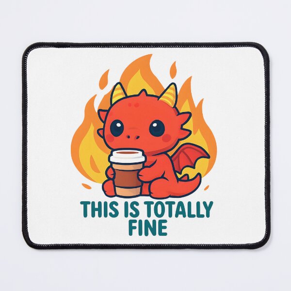Item preview, Red Dragon Totally Fine designed and sold by DetourShirts.