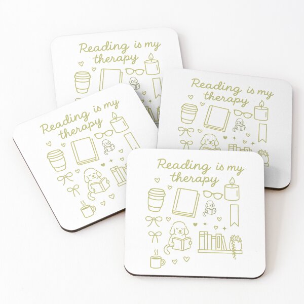 Item preview, Reading Is My Therapy | Cozy Book Lover Doodles  designed and sold by Auchi_Verse.