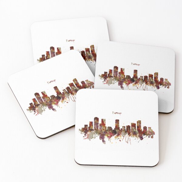 Artikelvorschau, Denver Skyline Silhouette entworfen und verkauft von caracatita75.