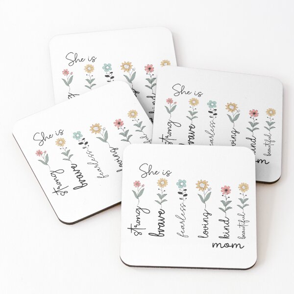 Item preview, Mother's Day Floral Quote Design – Beautiful Like Flowers, Loved Like Mom designed and sold by UmutK.