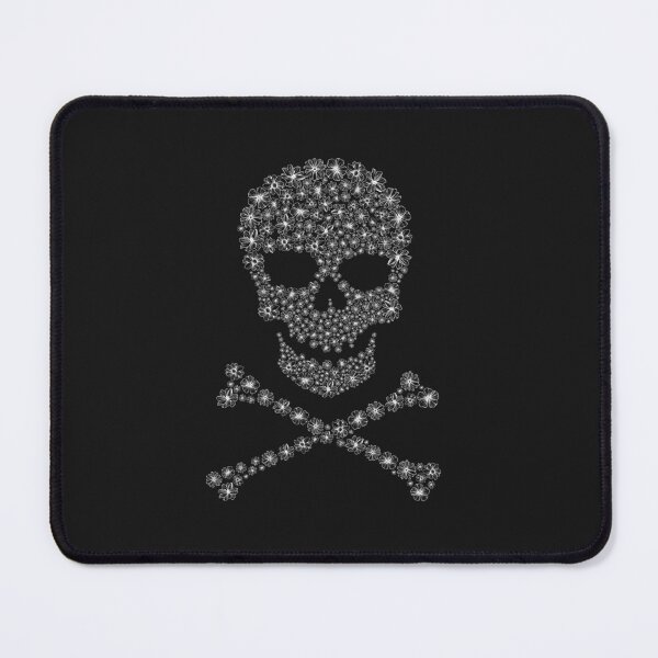 Item preview, Skull and Crossbones - White Flowers designed and sold by SquirrelAreWe.