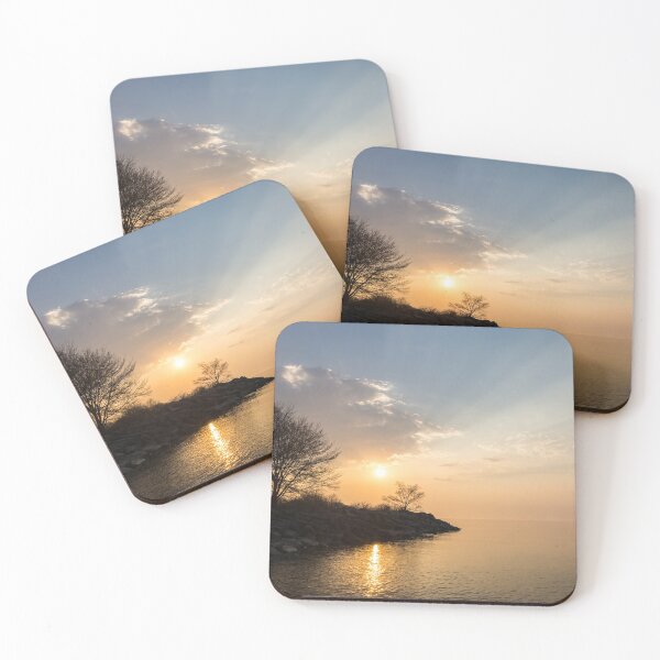 Item preview, Satiny Dayspring - God Rays and Naked Branches designed and sold by Georgia Mizuleva.