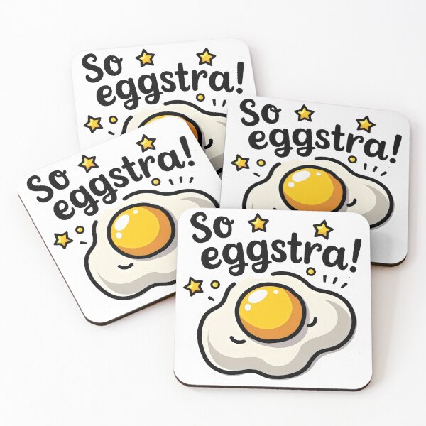 Item preview, So Eggstra - Funny Food Sticker designed and sold by slickywitty.