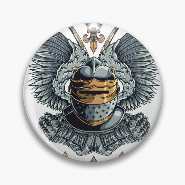 Item preview, coat of arms with axes and helmet designed and sold by Sketchbook Shop.