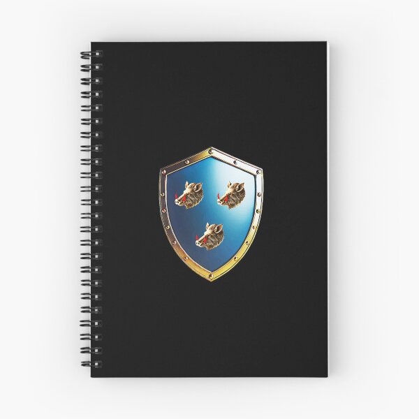 Item preview, Ferguson Clan Shield  Bold Blue with Boar Heads designed and sold by Highlandkings.
