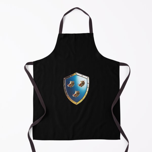 Item preview, Ferguson Clan Shield Bold Blue with Boar Heads designed and sold by Highlandkings.