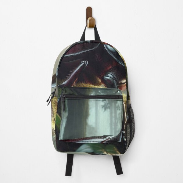 Item preview, Horned Beetle in 70s Macro Lens – Retro Forest-Inspired AI Artwork for Nature and Animal Lovers on Clothing & Accessories designed and sold by knalpot-design.