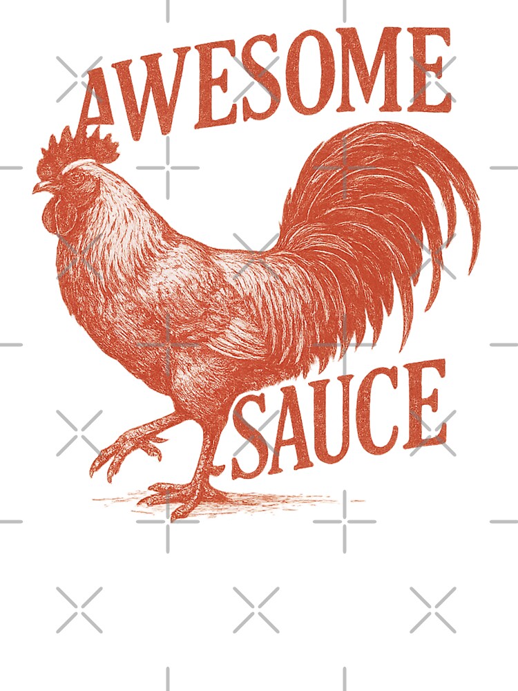 Thumbnail 7 of 7, Oversized T-Shirt, Awesome Sauce Rooster Shirt (As Seen in The Accountant 2) designed and sold by MAF-MERCH.