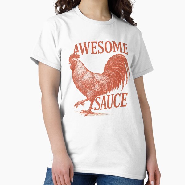 Vista previa del artículo con la obra «Camiseta de gallo con salsa impresionante (como se ve en El Contador 2)», diseñado y vendido por MAF__Designs.