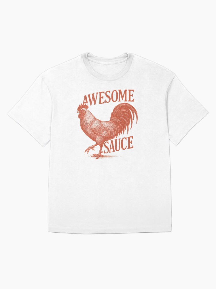 Thumbnail 3 of 7, Oversized T-Shirt, Awesome Sauce Rooster Shirt (As Seen in The Accountant 2) designed and sold by MAF-MERCH.