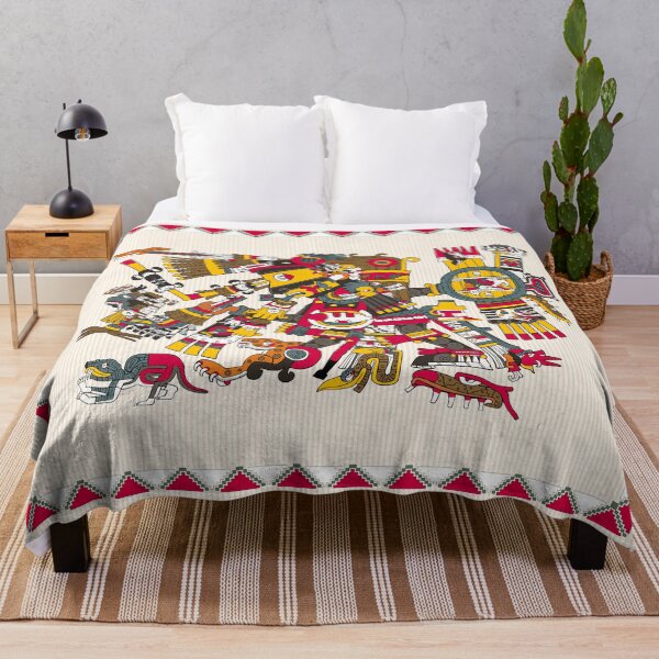 Item preview, Black Tezcatlipoca Framed Tapestry - Codex Borgia designed and sold by kernowerno.