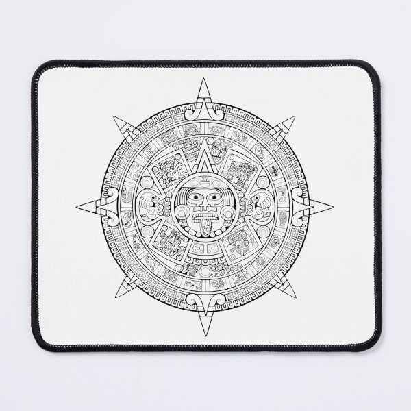 Item preview, Aztec Sun Stone Detail - Black designed and sold by kernowerno.