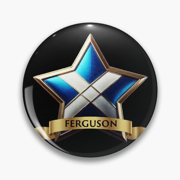Item preview, Ferguson Star Crest  Scottish Saltire Glory designed and sold by Highlandkings.
