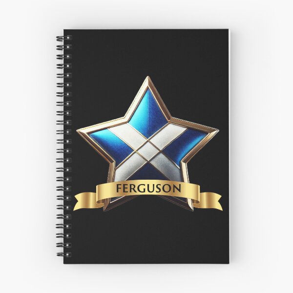 Item preview, Ferguson Star Crest  Scottish Saltire Glory designed and sold by Highlandkings.